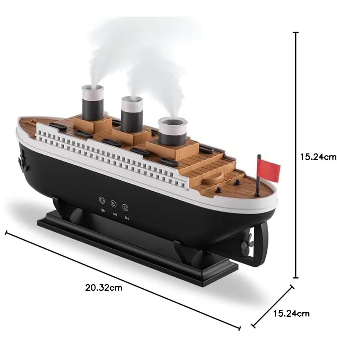 Humidificador inspirado en el Titanic con aromaterapia y decorativo